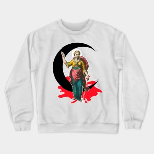 Bloody moon woman Crewneck Sweatshirt